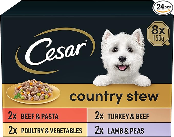 Cesar Country Stew Adult Wet Dog Food – Special Selection (Pack of 3 x 8 Trays x 150 g) - Image 2